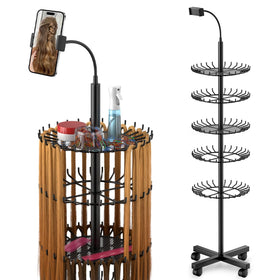 VIFOCUFY braiding rack with 140 pegs keeps extensions neatly organized for quick access.