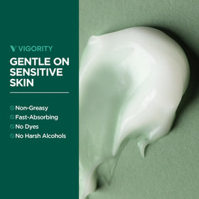 Vigority DHEA infographic label with usage guidance.