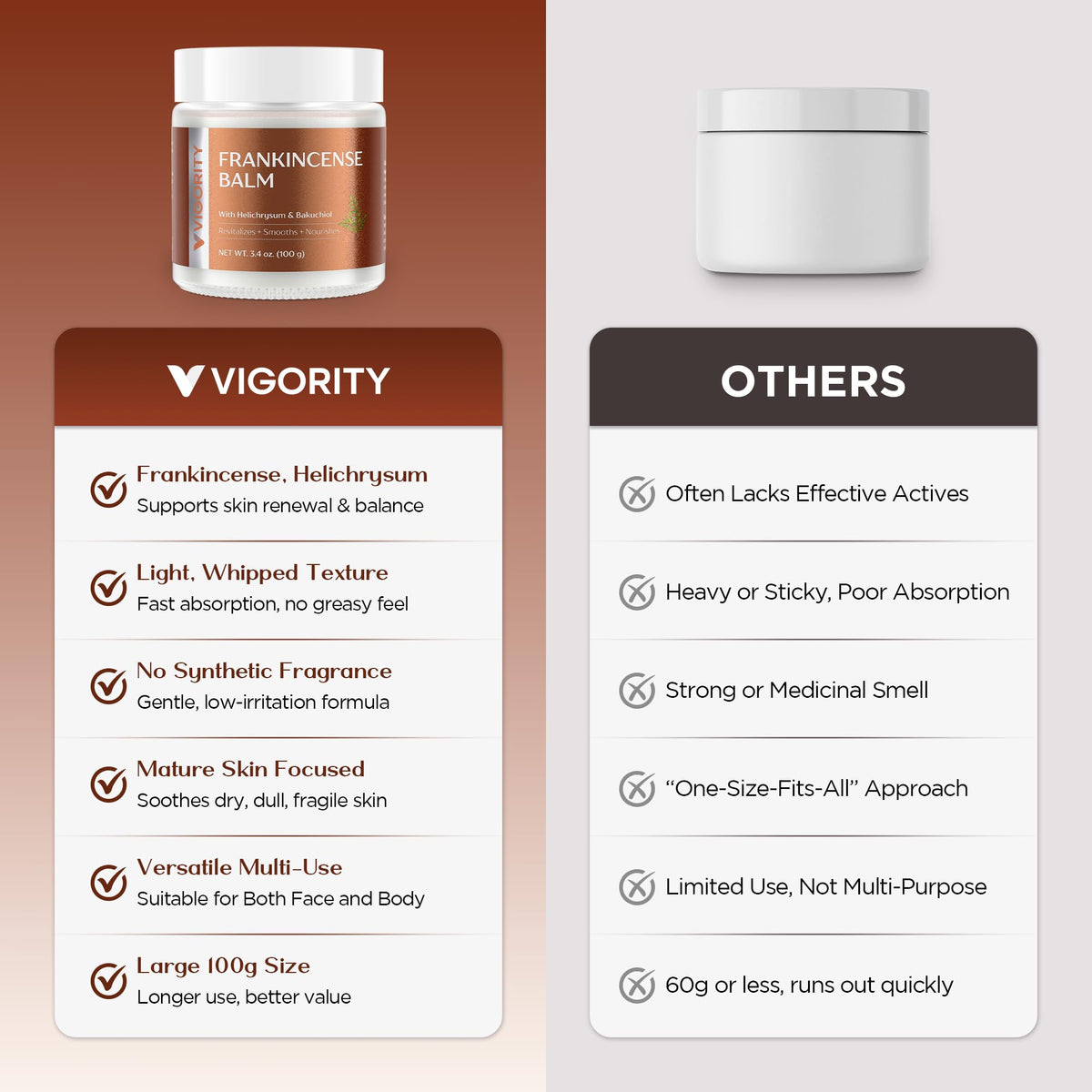 Vigority Frankincense Balm packaging and eco-friendly jar
