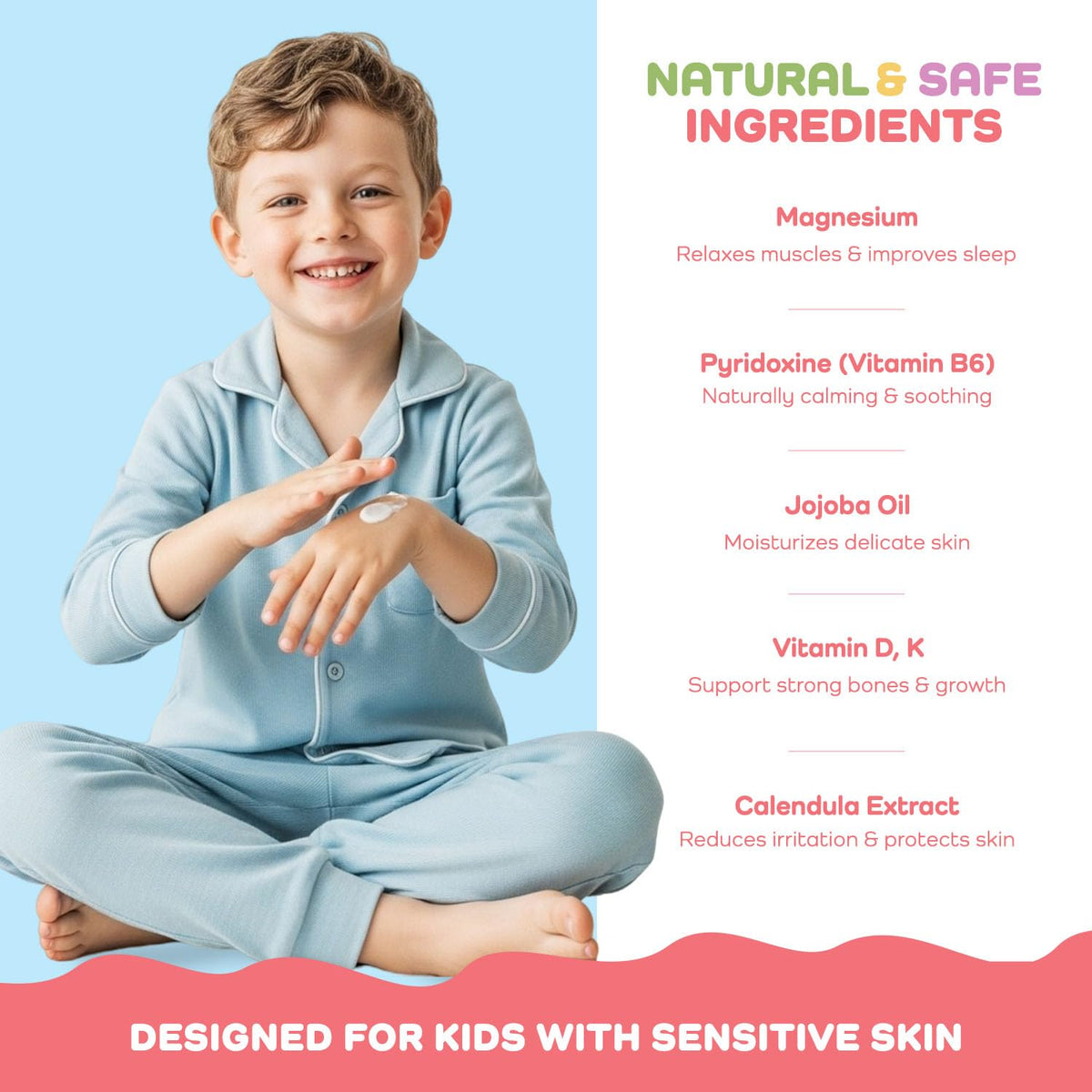 Vigority magnesium lotion ingredients vitamin D K B6 plus aloe support hydrated skin