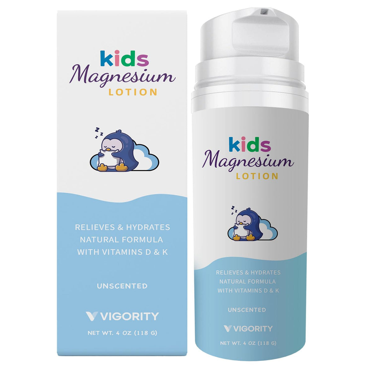 Vigority magnesium lotion for kids unscented bedtime cream for gentle sleep support