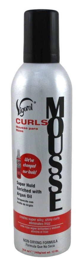 Close-up of Vigorol Mousse Curls foam texture for touchable definition.