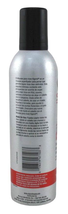 Three-bottle Vigorol Mousse Curls pack shot emphasizes value and convenience.