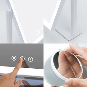 ViKert three color modes ideal for day, office, and evening makeup.