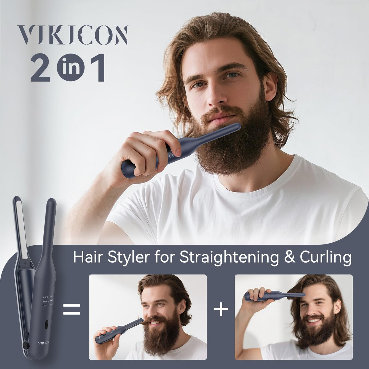 VIKICON travel-friendly design with heat-resistant cap.