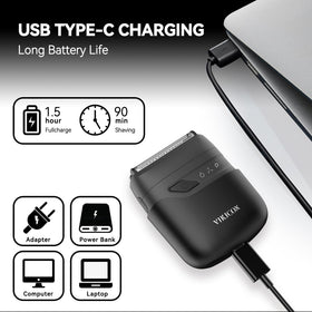 VIKICON USB-C fast charge port enabling quick top-ups during travel