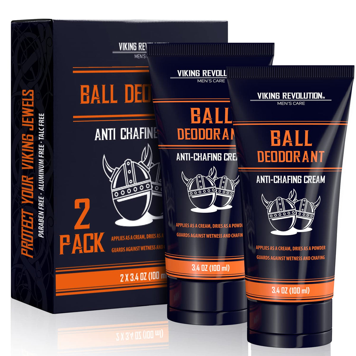 Viking Revolution Balls Deodorant with Aloe Vera and Purslane for long-lasting freshness.