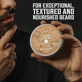 Viking Revolution beard balm ingredients: argan and jojoba oils.