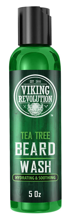 Viking Revolution Beard care routine application, easy massage for even product distribution.