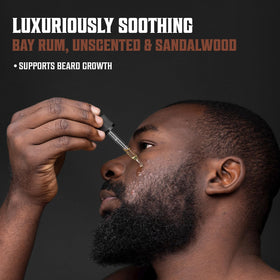 Viking Revolution sandalwood application shows beard oil in use for softness