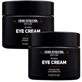 Viking Revolution eye cream bottle for men, hydrating under the eyes.