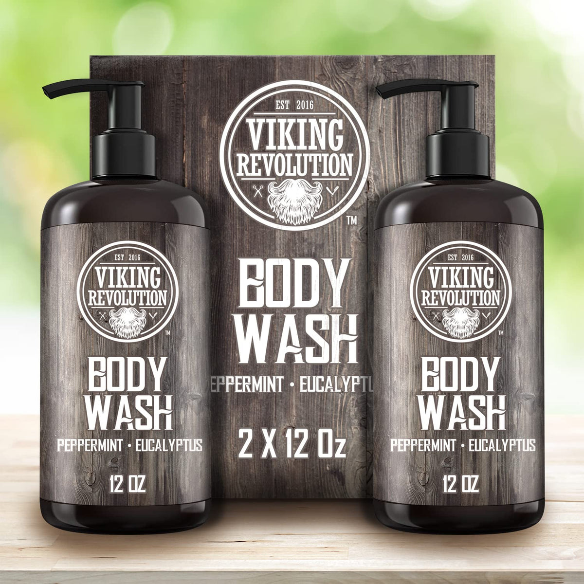 Viking Revolution forest-inspired ambiance suggests natural aroma.