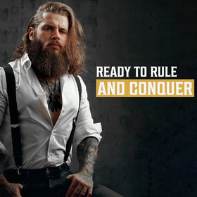 Viking Revolution gift box featuring the beard wash and conditioner kit.