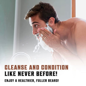Viking Revolution ingredients argan and jojoba in clear bottle for natural hydration.