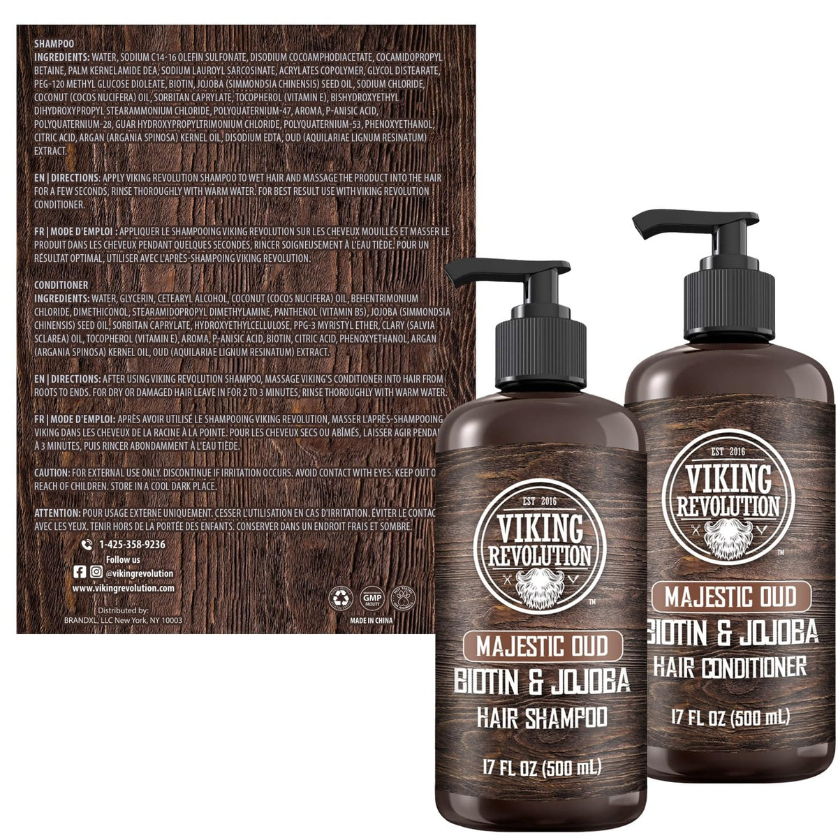 Viking Revolution Majestic Oud label front showcasing premium scent