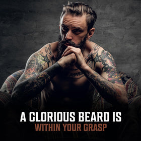 Viking Revolution man applying beard oil to refresh grooming routine.