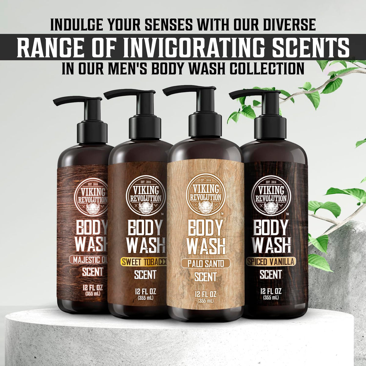 Viking Revolution Men’s shower routine with Palo Santo for a refreshing upgrade