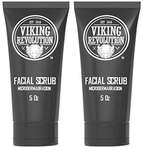 Viking Revolution microdermabrasion face scrub packfront for an easy daily routine.