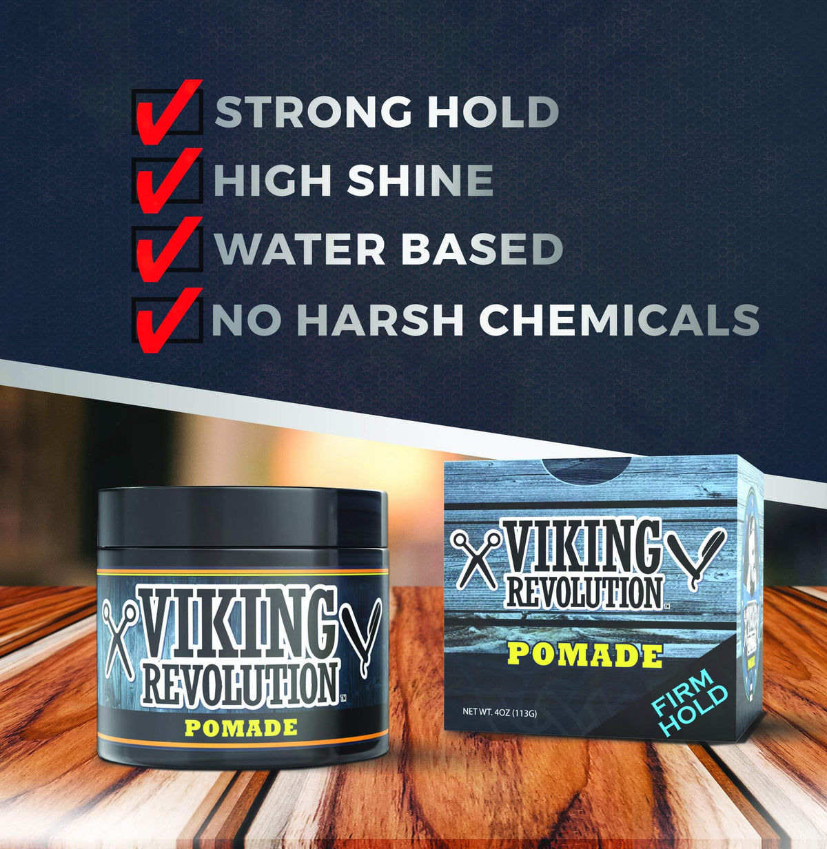 Viking Revolution 2-pack boxes and jars ready for versatile styling.