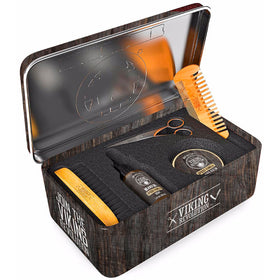 Viking Revolution premium grooming kit offers a complete beard care routine.