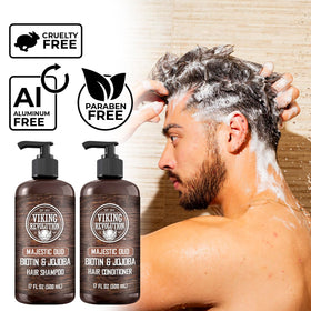 Viking Revolution rich foam during cleansing in the shower