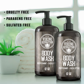 Viking Revolution rich lather shown for a smooth cleanse.