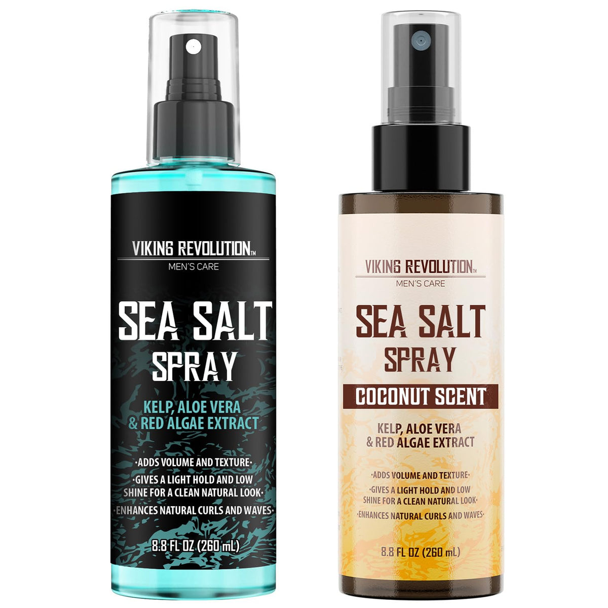 Viking Revolution sea salt spray adds natural texture for beach-ready volume.