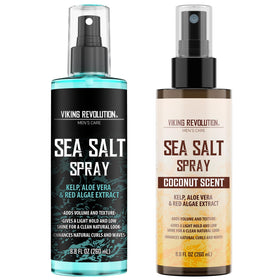 Viking Revolution sea salt spray adds natural texture for beach-ready volume.