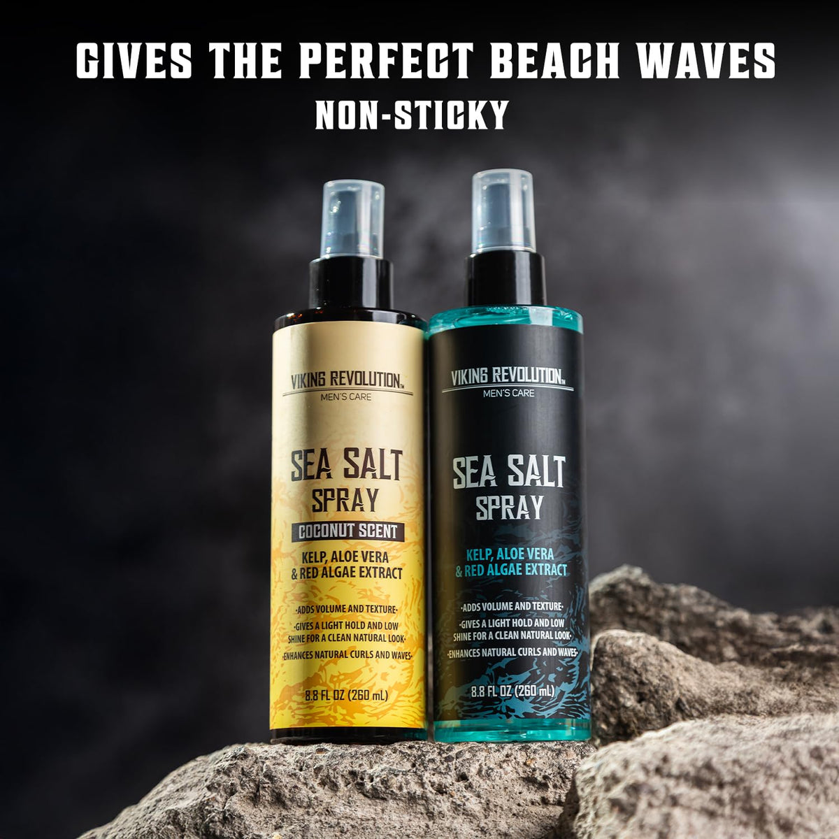 Viking Revolution sea salt spray delivers ocean breeze coconut scent.