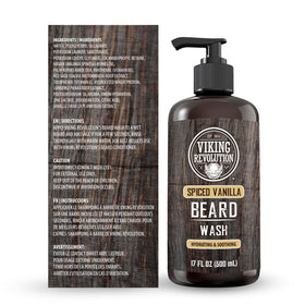 Viking Revolution beard wash combats dandruff and itch for comfortable wear.