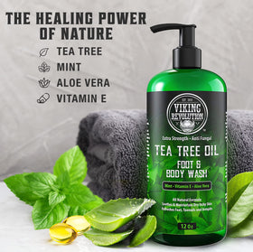 Viking Revolution Tea Tree Balm nourishes dry skin areas