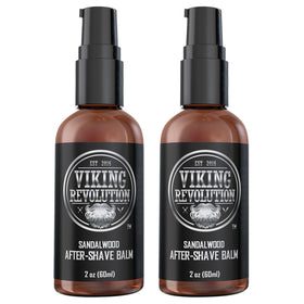 Viking Revolution two-pack aftershave balm bottle for soothing post-shave care.
