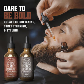 Viking Revolution unscented beard oil bottle offers conditioning without scent clash.