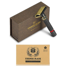 VIKINGS BLADE Emperor Meiji razor with adjustable head dial for customization