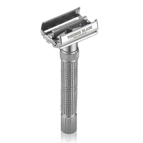 Vikings Blade Metal Razor Handle highlighting durable, long-lasting build