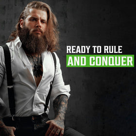 Viking Revolution Tea Tree Beard Wash showing a clean, refreshed face after wash.