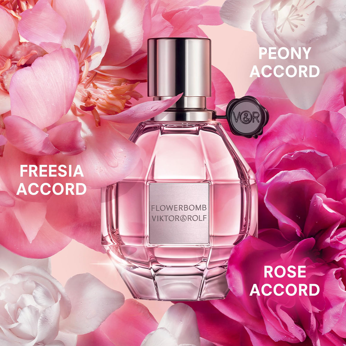 Flowerbomb gift set with full-size perfume and travel vial.