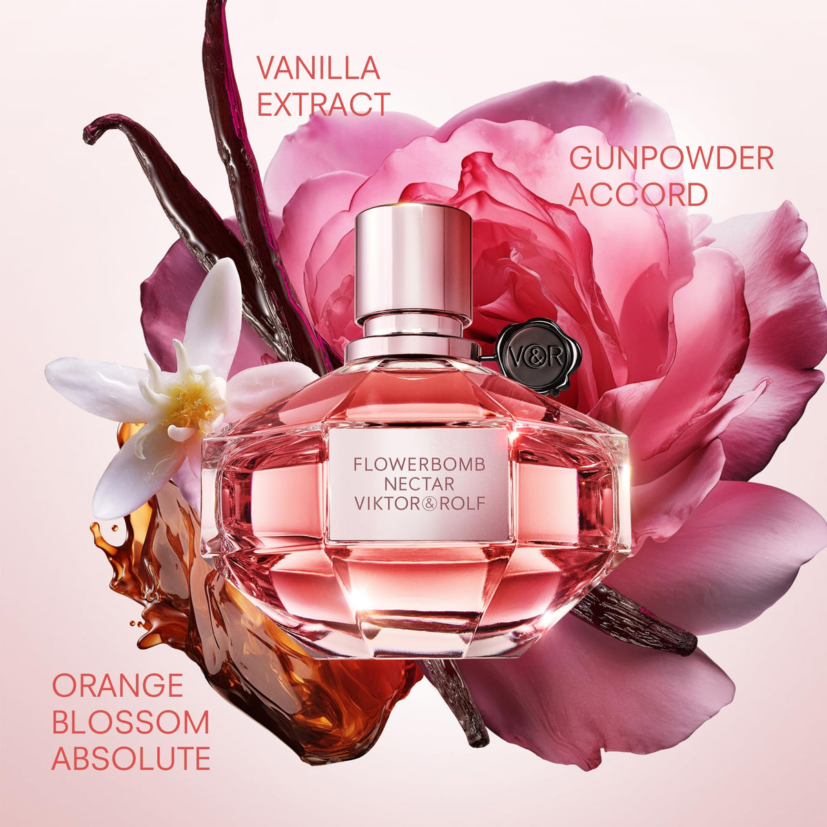 Viktor&Rolf Flowerbomb Nectar bottle cap close-up highlighting design