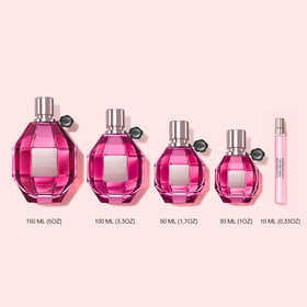 Floral art inspired details on Flowerbomb Ruby Orchid bottle