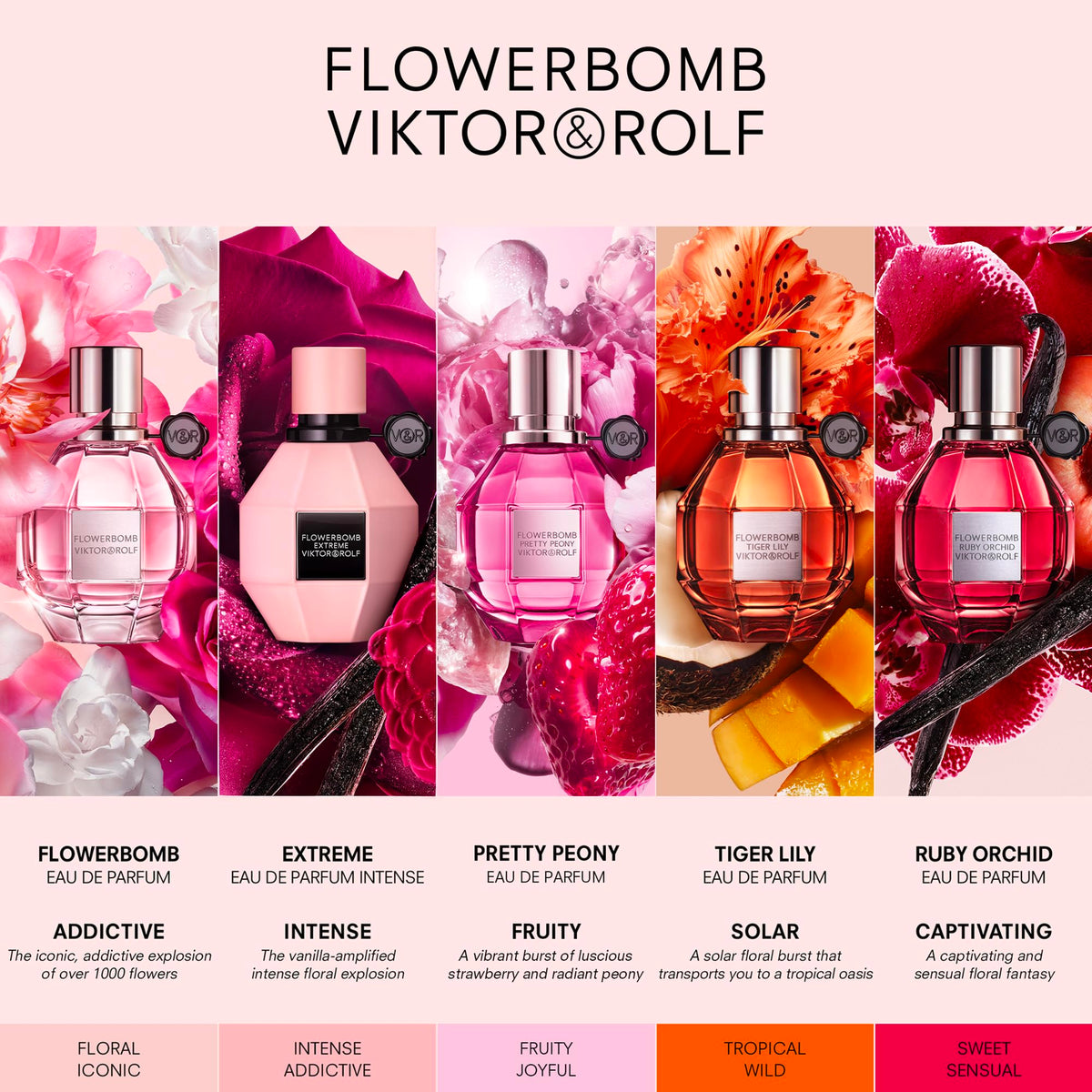Travel-size Flowerbomb bottle for on-the-go spritz.