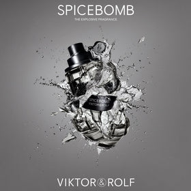 Viktor&Rolf Spicebomb EDT bottle side view highlighting leather and tobacco notes for evenings