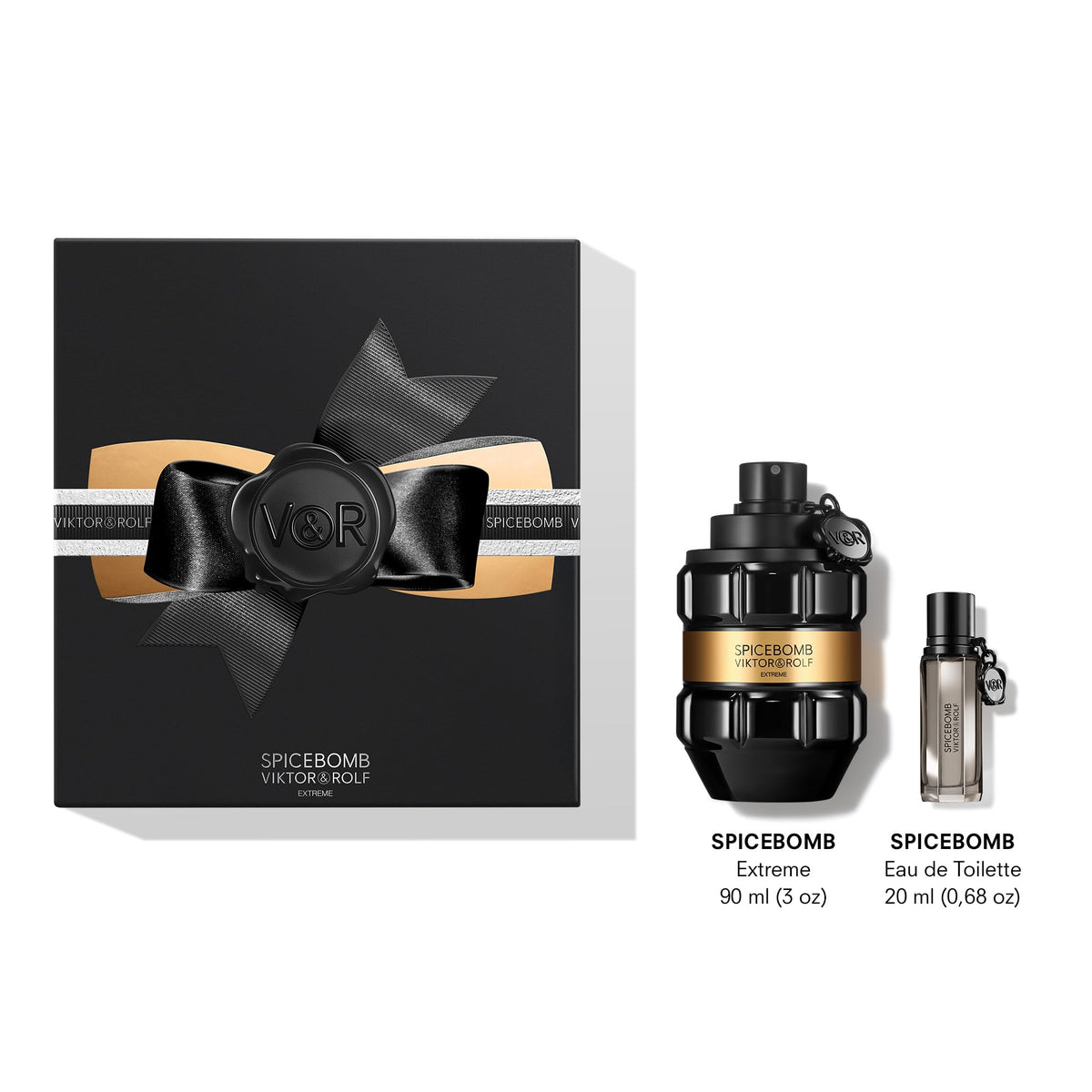 Viktor&Rolf Spicebomb Eau de Toilette full-size bottle on display