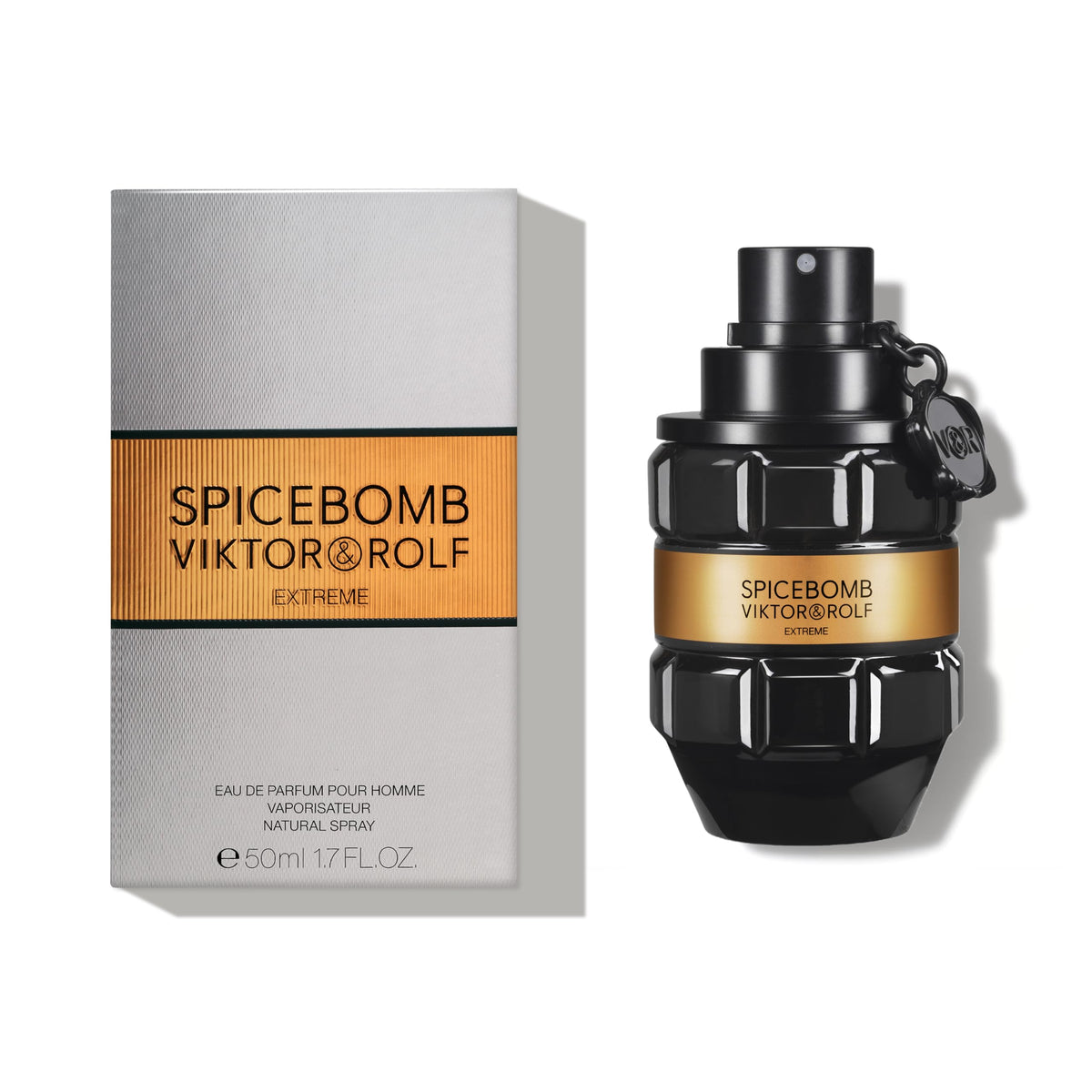 Viktor&Rolf Spicebomb Extreme bottle side angle emphasizing spicy-woody notes