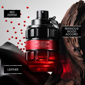 Viktor&Rolf Spicebomb Infrared cap close-up highlighting premium design for gifting.