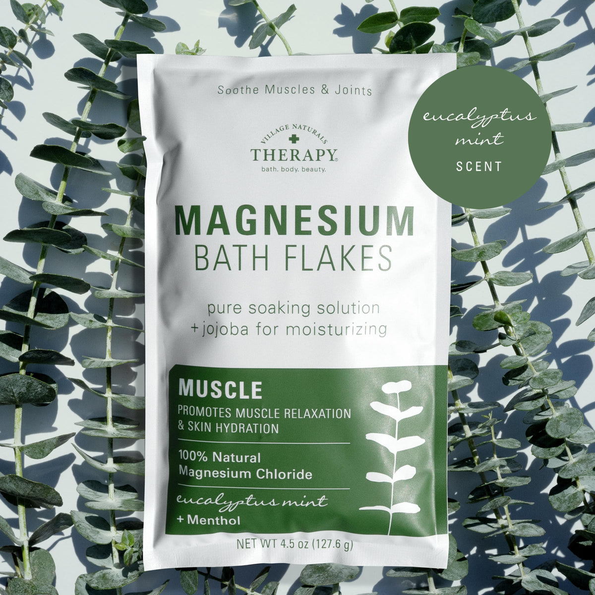 Foot soak setup using Village Naturals Therapy flakes after activity