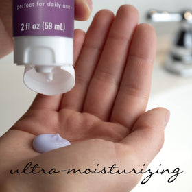 Village Naturals Therapy Nighttime lotion close-up texture ideal for nighttime routine