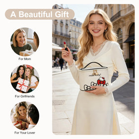 Vimanllie gift-ready cute cosmetic bag for birthdays or holidays