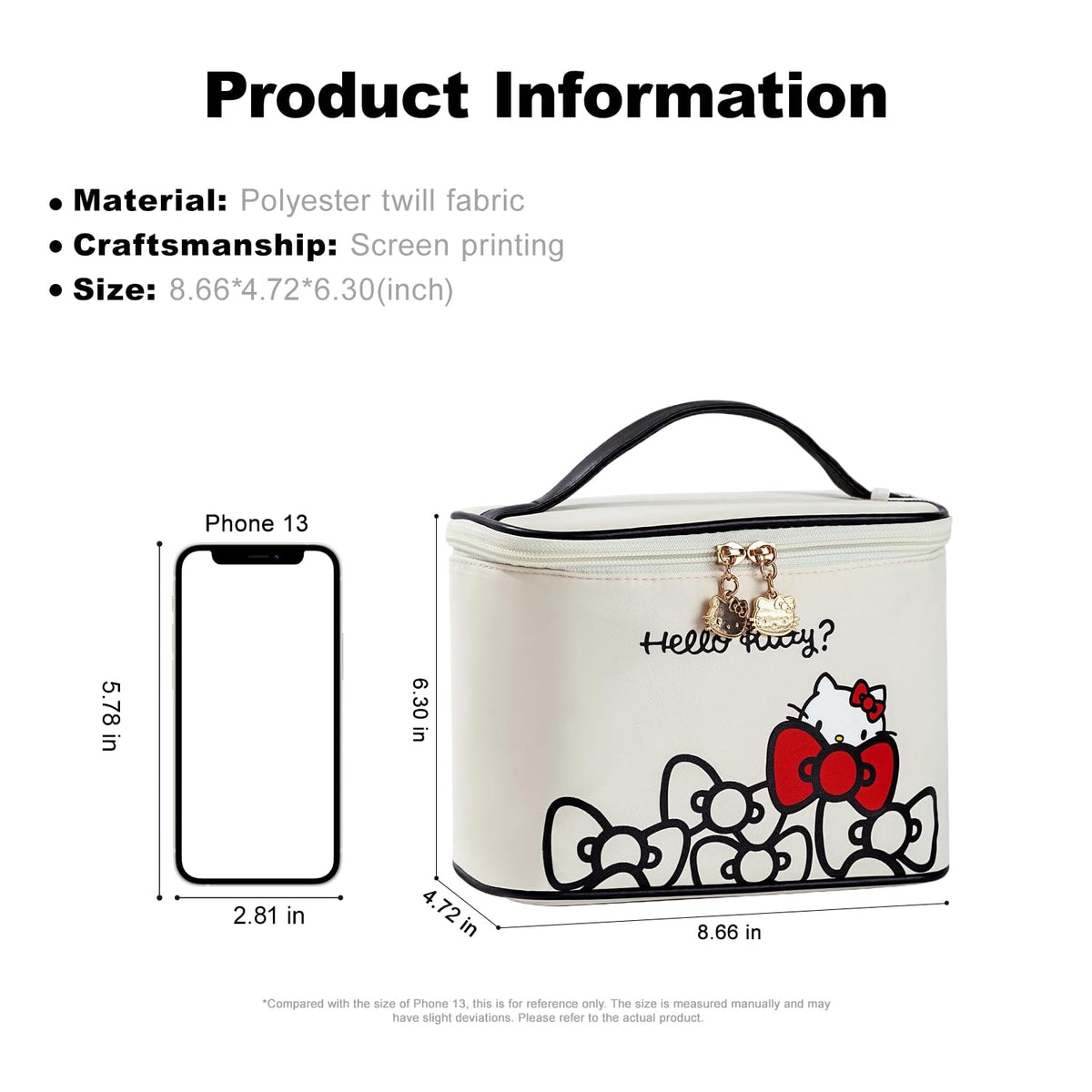 Vimanllie metal cat-head zipper allows easy access to contents