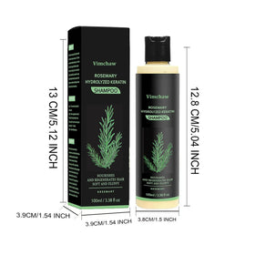 Vimchaw Rosemary shampoo lather on hair, suggesting deep cleansing.