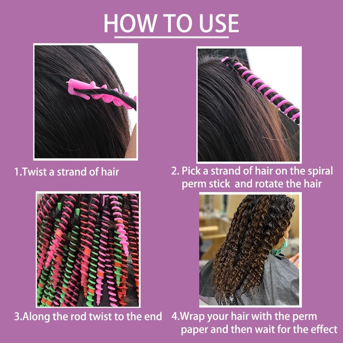 VinBee curlers with c-ring clips for quick setting and secure hold.